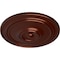 Ekena Millwork Classic Ceiling Medallion (For Canopies up to 5 1/2"), 21 7/8"OD x 2 3/8"P, Antique Copper CM22CLACS - alternate 3